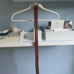 Basic Light Brown Belt with Gold Buckle